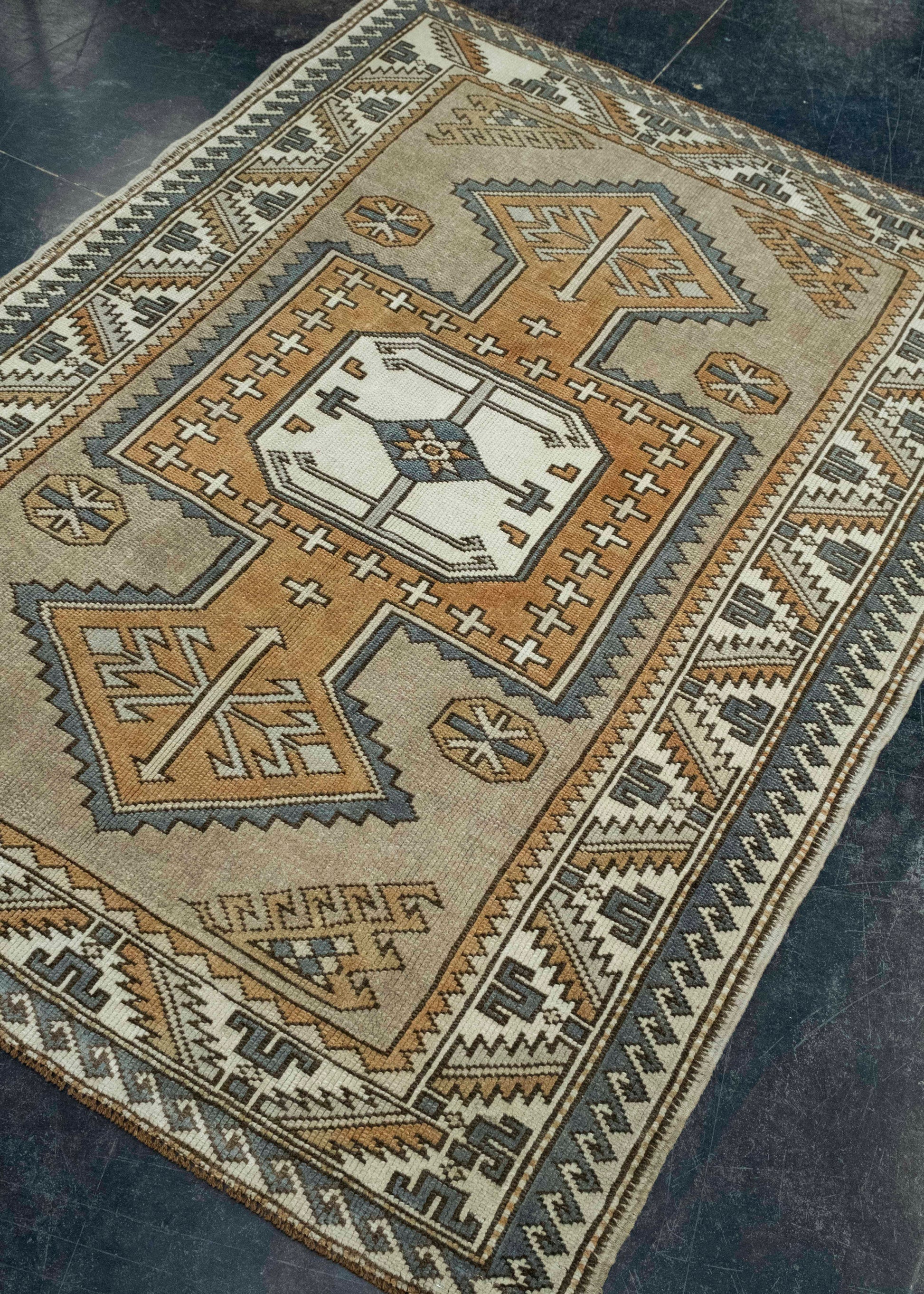 Turkish Vintage Rug 4' x 5'3" #16082