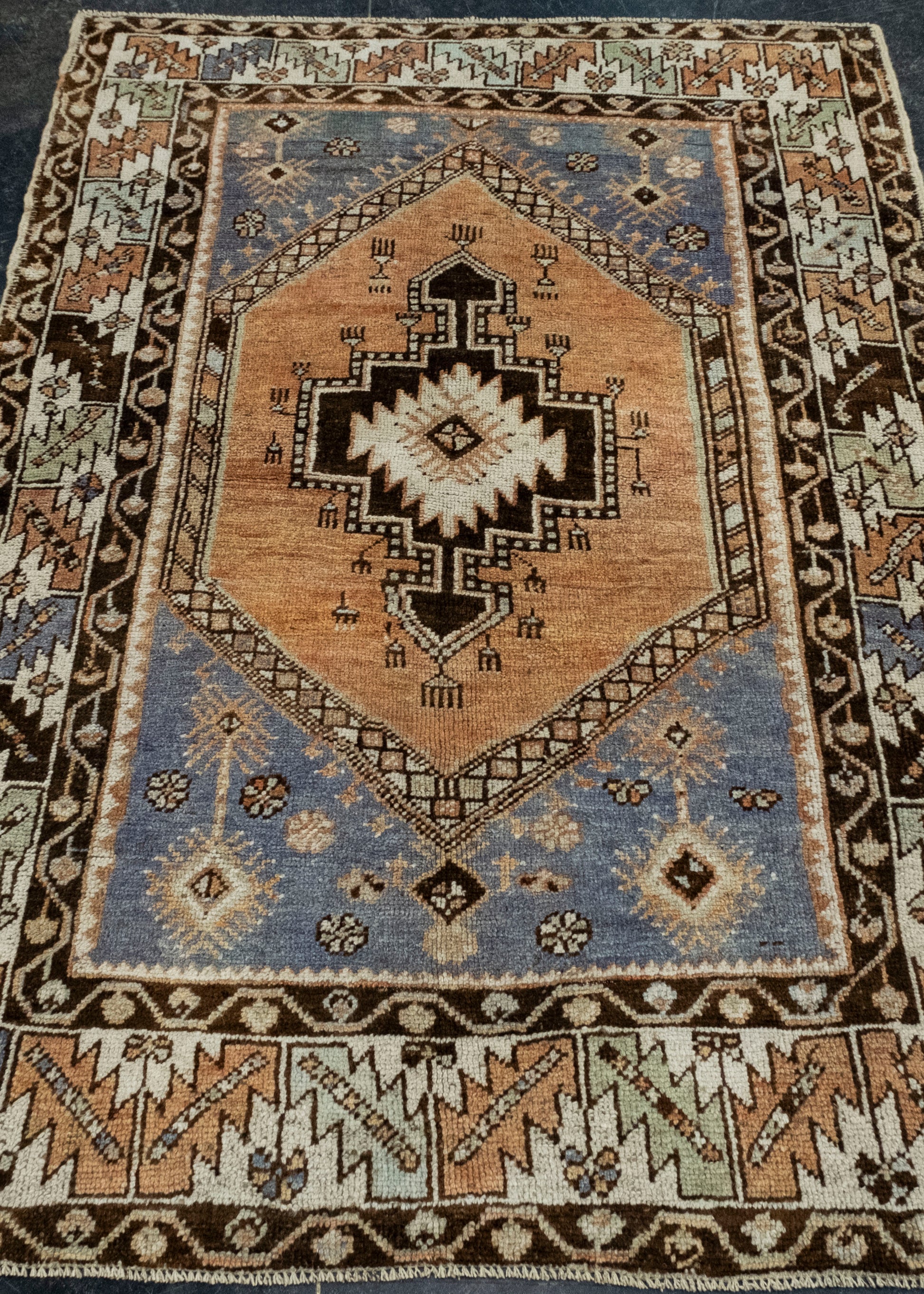 Turkish Vintage Rug 3'8" x 5'4" #16083