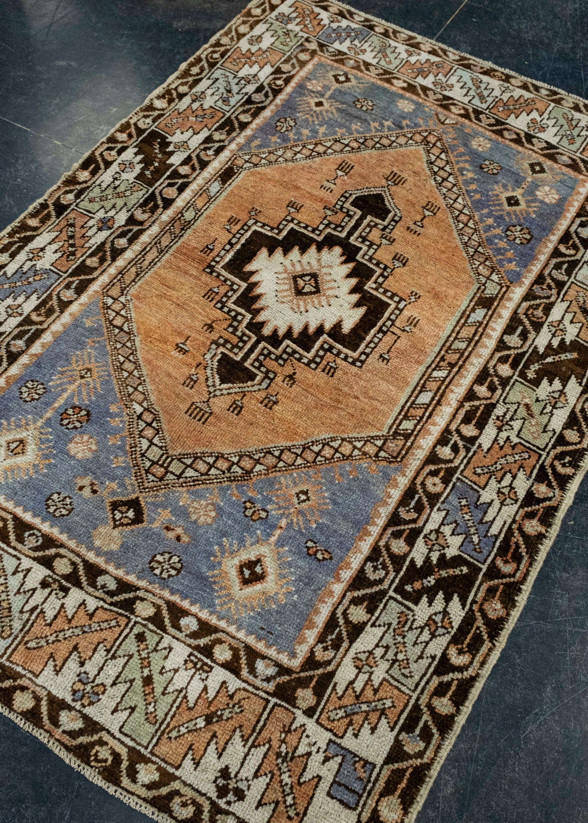 Turkish Vintage Rug 3'8" x 5'4" #16083