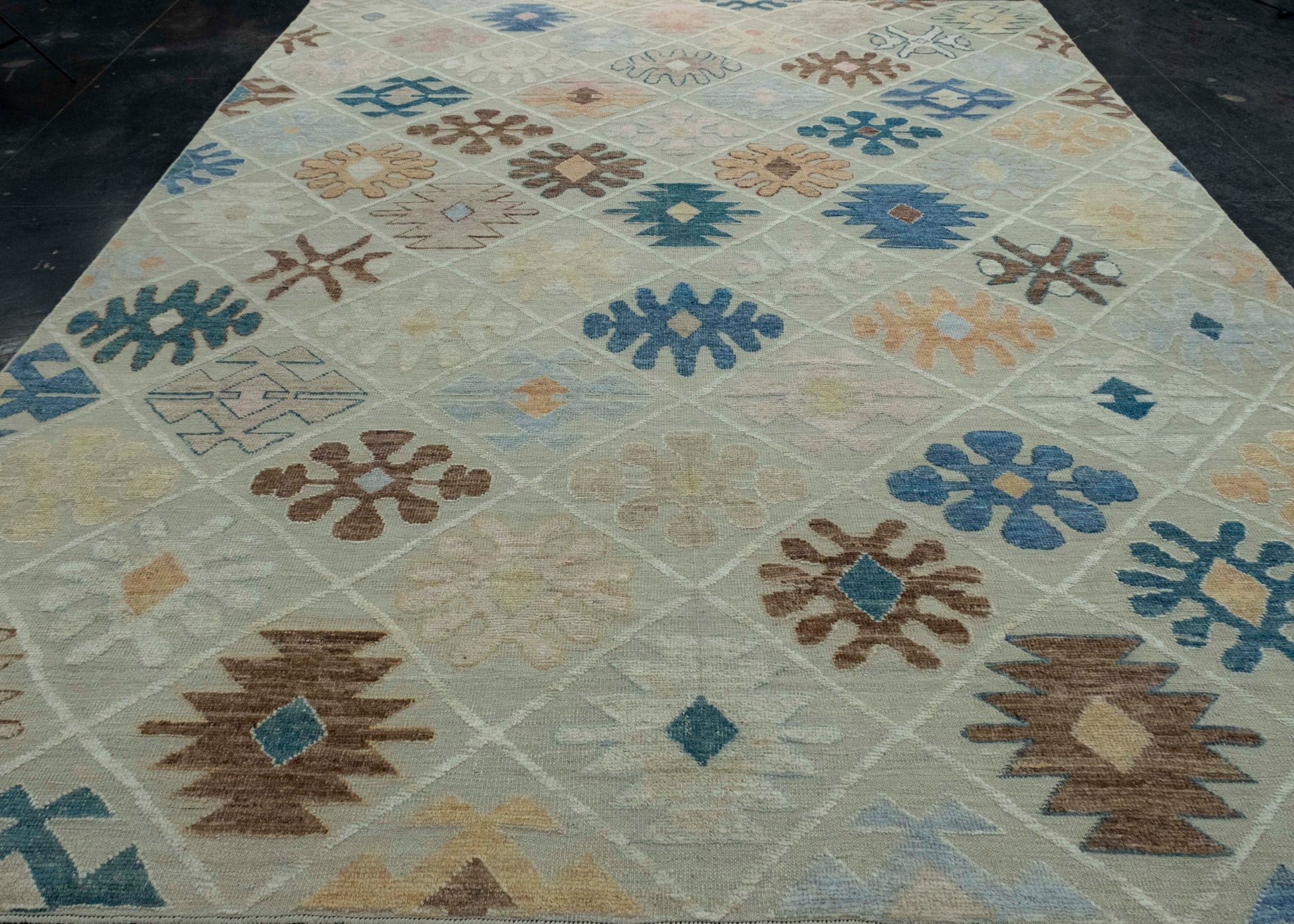 Turkish Kilim Oriental Handmade Flatweave 9'7" x 12'2" #18562