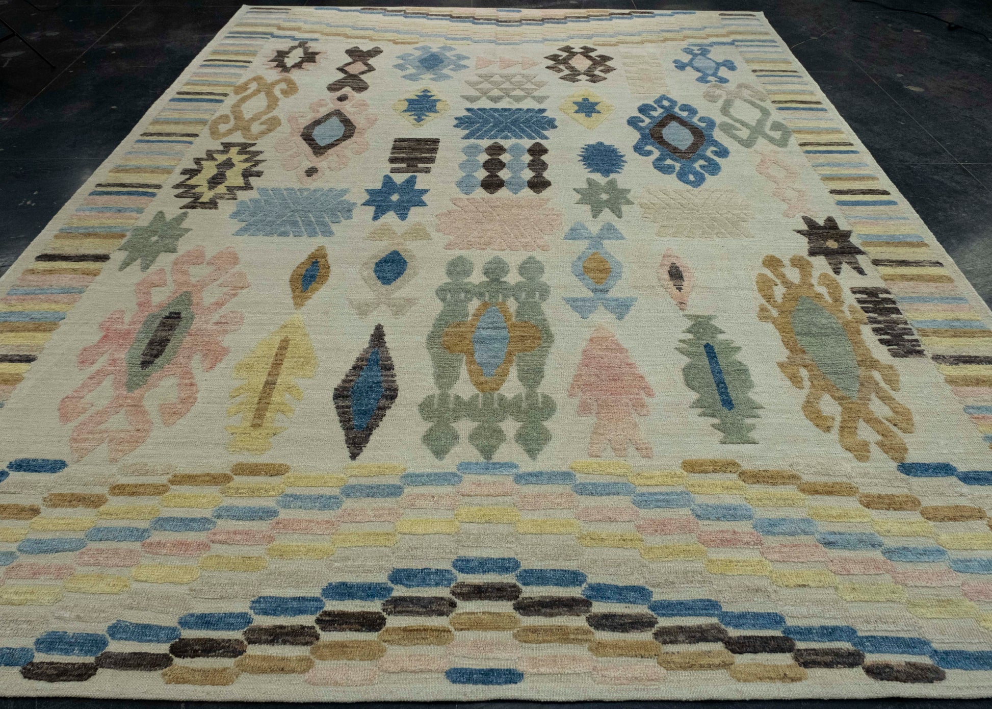 Turkish Kilim Oriental Handmade Flatweave 9'3" x 12'6" #18584