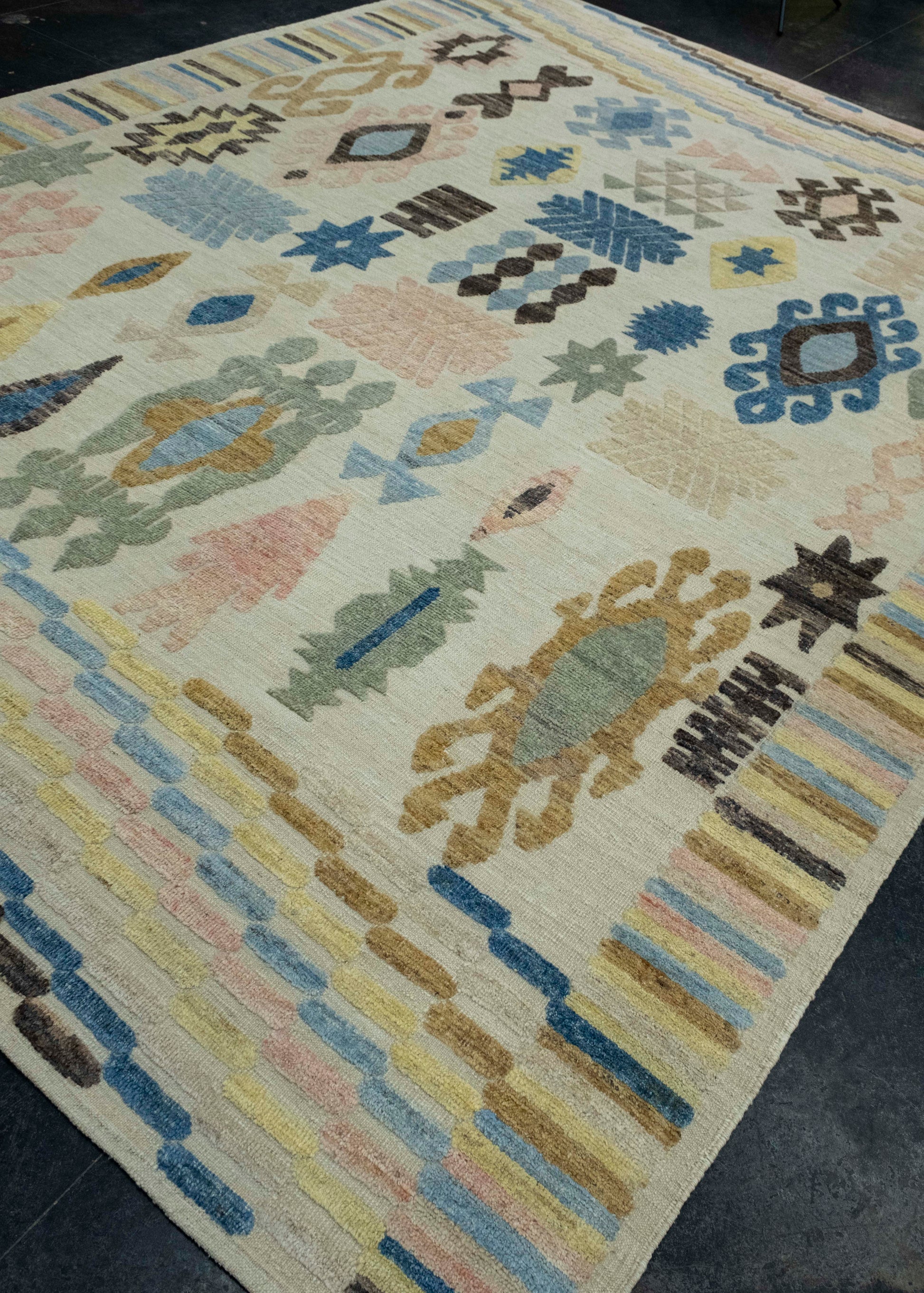 Turkish Kilim Oriental Handmade Flatweave 9'3" x 12'6" #18584
