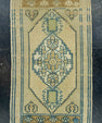 Turkish Mini Rug Oriental Hand Knotted Vintage Rug 1'11" x 3'3" #16686