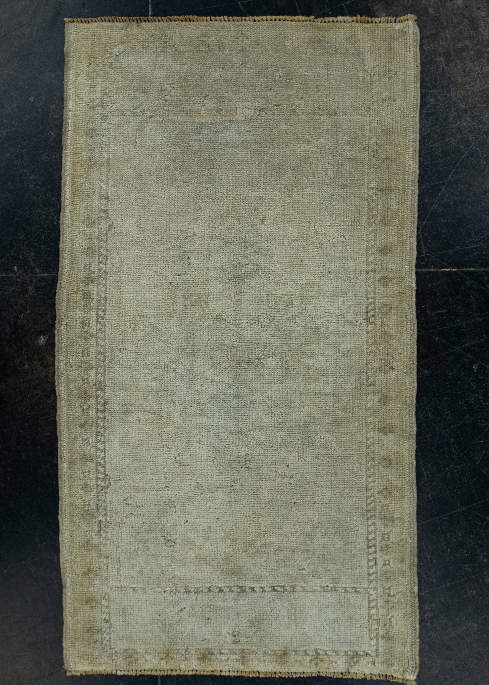 Turkish Mini Rug Oriental Hand Knotted Vintage Rug 1'10" x 3'4" #16587