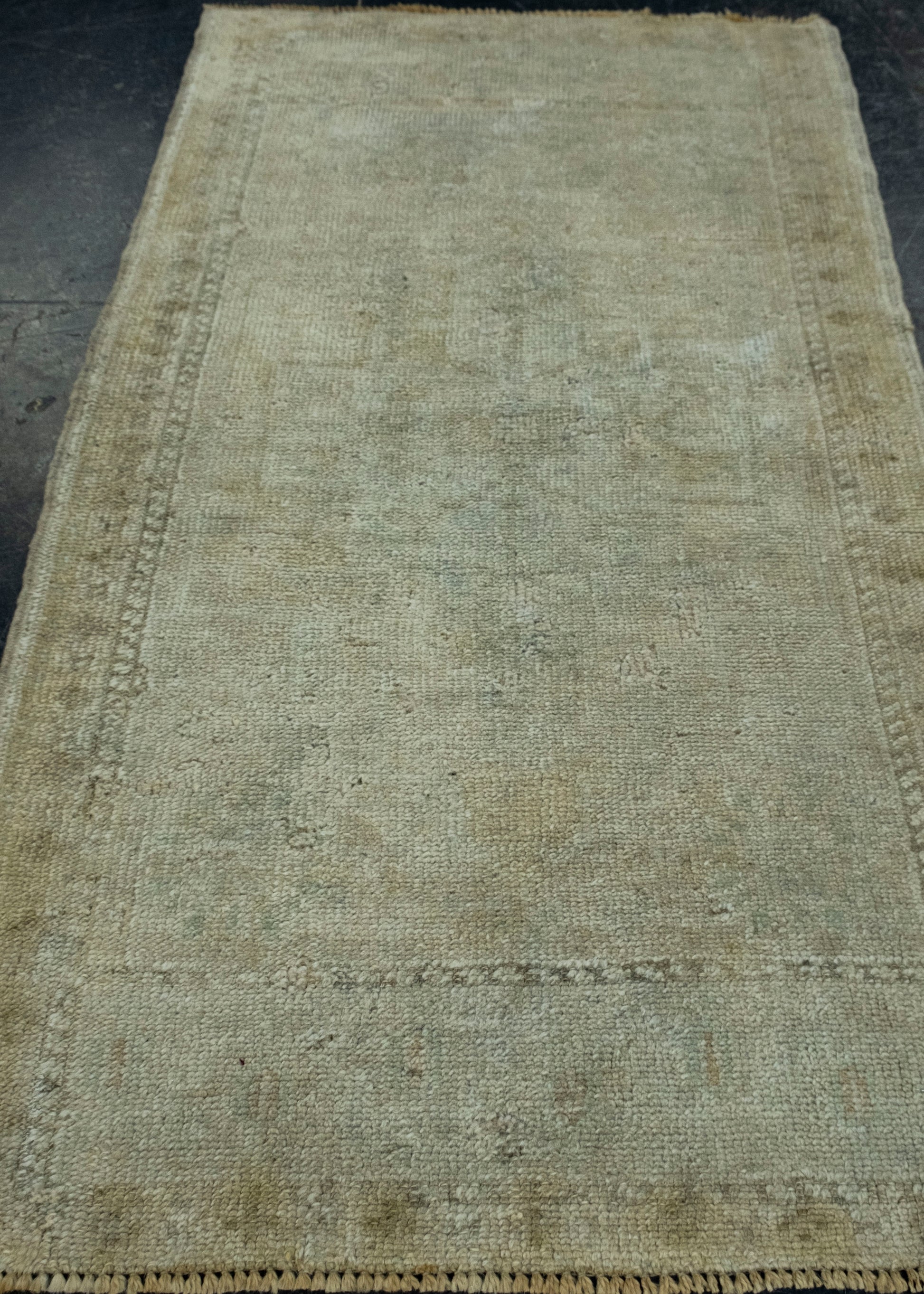Turkish Mini Rug Oriental Hand Knotted Vintage Rug 1'10" x 3'4" #16587