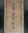 Turkish Mini Rug Oriental Hand Knotted Vintage Rug 1'10" x 3'6" #11654
