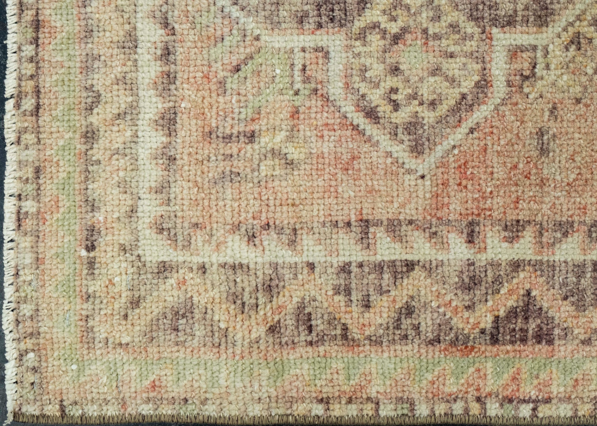 Turkish Mini Rug Oriental Hand Knotted Vintage Rug 1'10" x 3'6" #11654