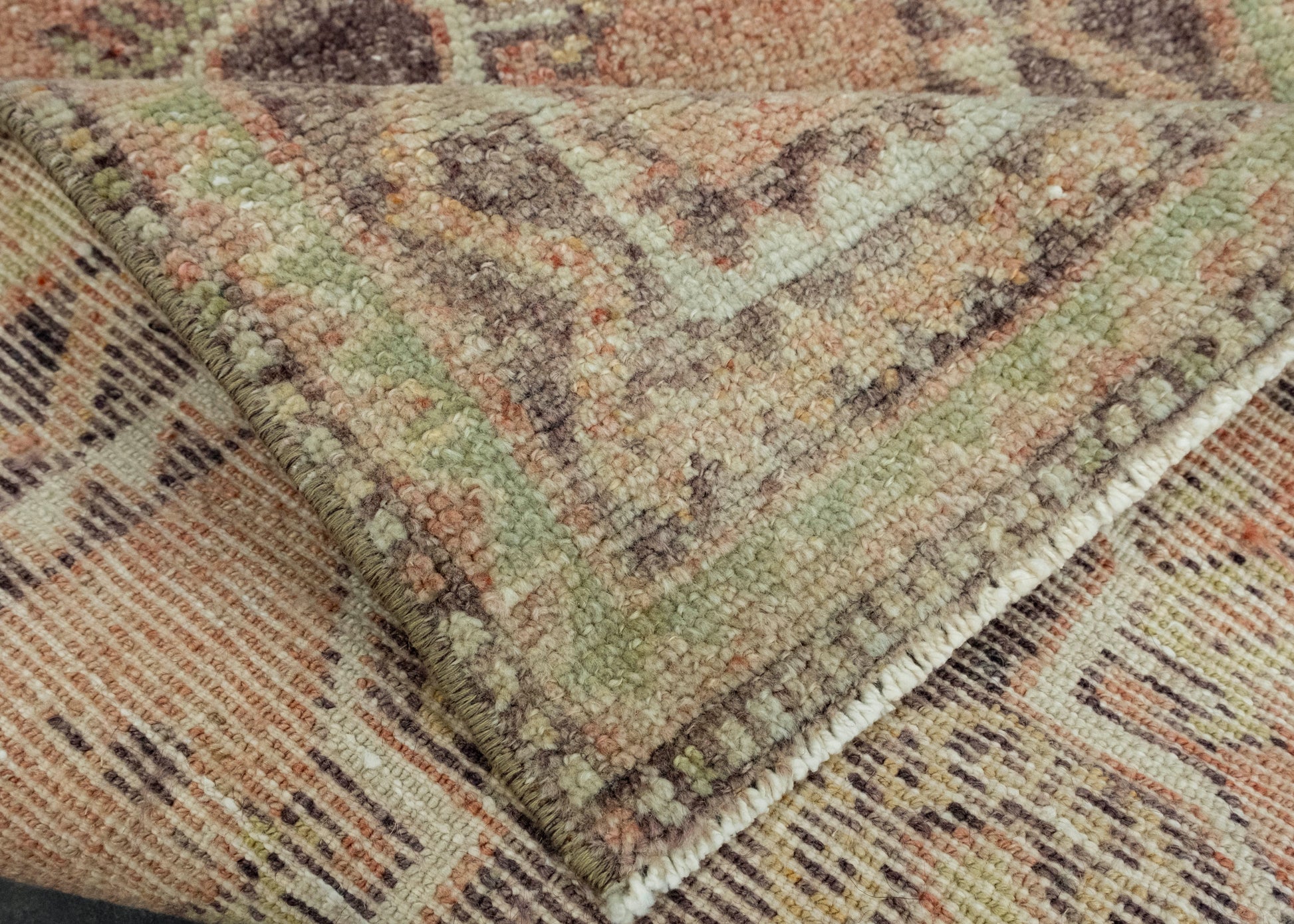 Turkish Mini Rug Oriental Hand Knotted Vintage Rug 1'10" x 3'6" #11654