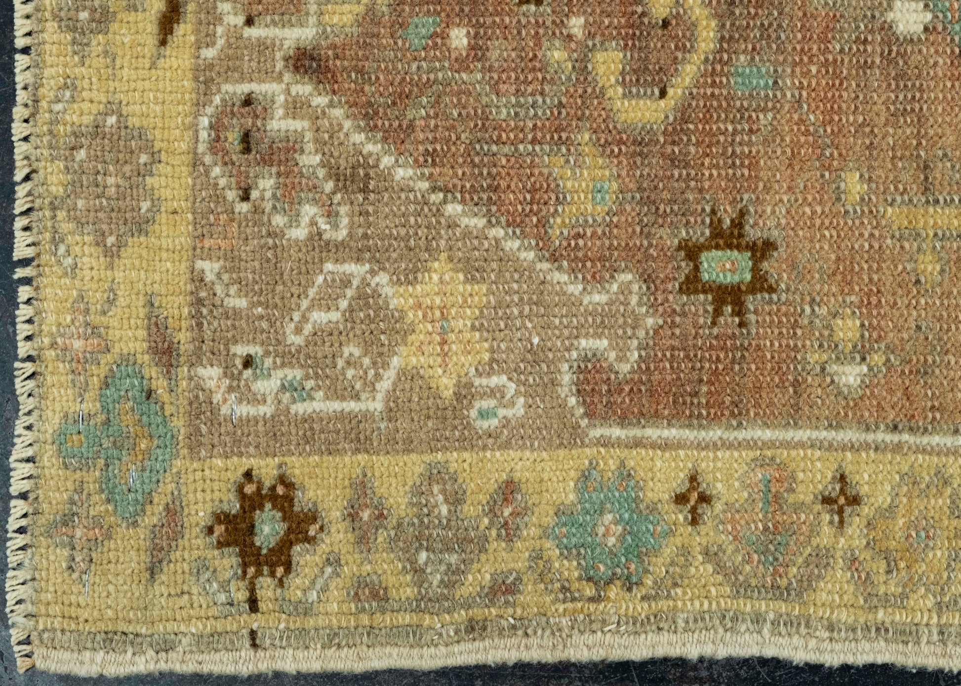 Turkish Mini Rug Oriental Hand Knotted Vintage Rug 1'8" x 2'10" #16660