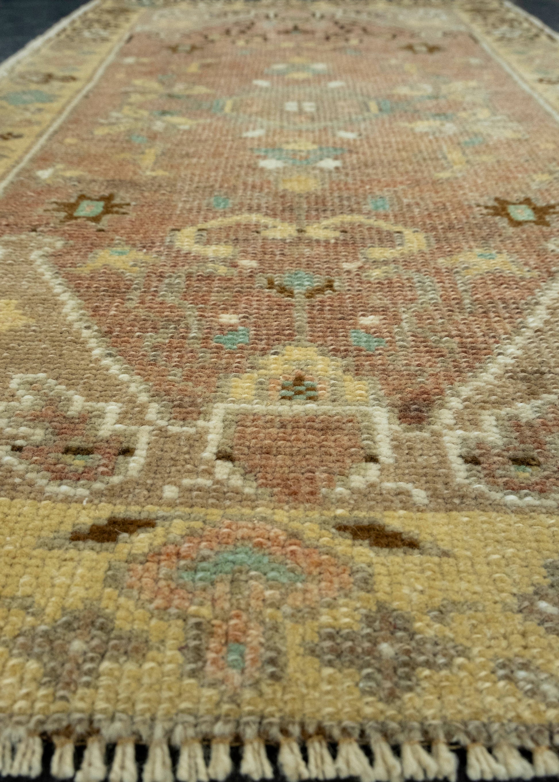 Turkish Mini Rug Oriental Hand Knotted Vintage Rug 1'8" x 2'10" #16660