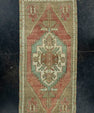 Turkish Mini Rug Oriental Hand Knotted Vintage Rug 1'5" x 3'1" #16684