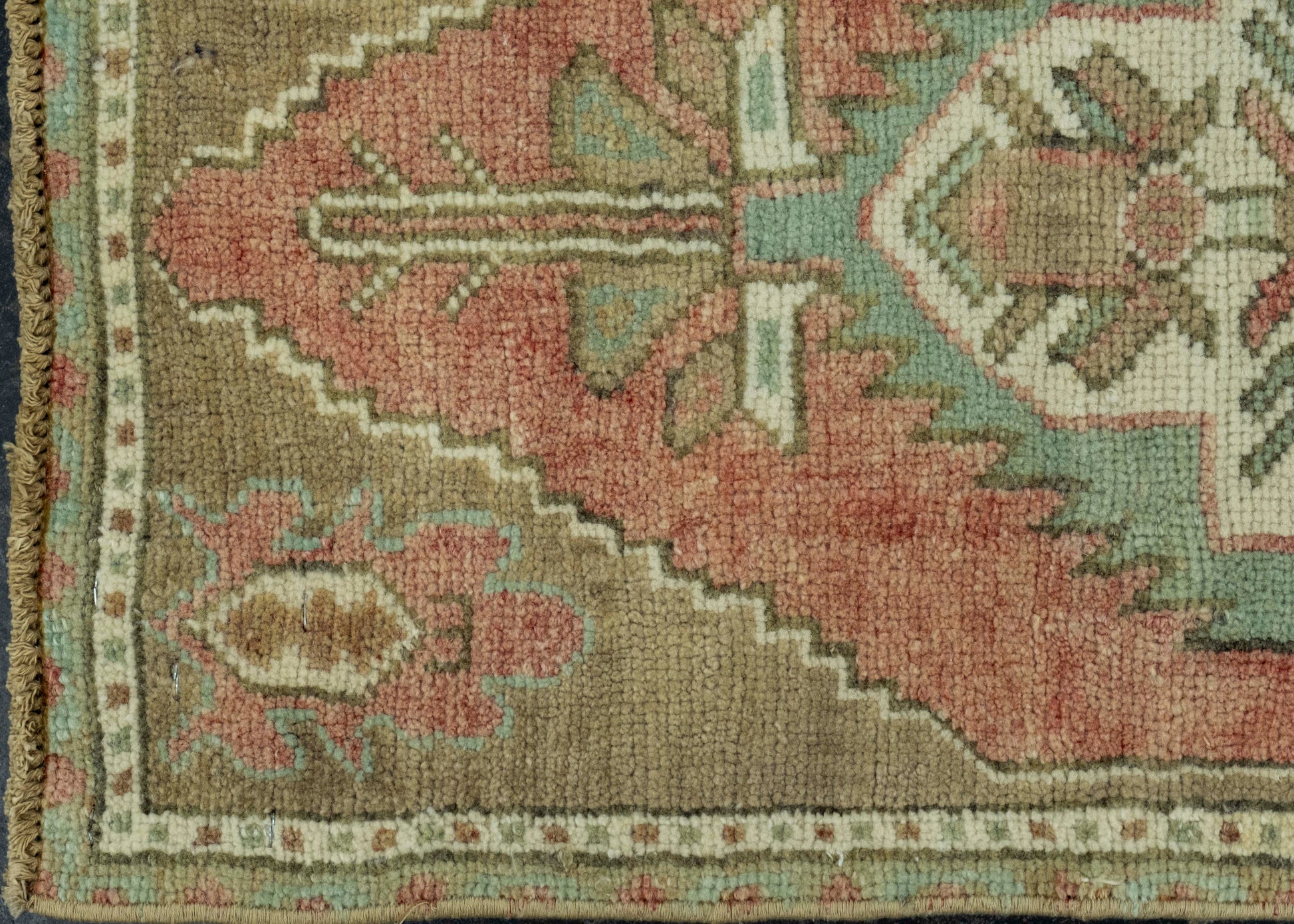 Turkish Mini Rug Oriental Hand Knotted Vintage Rug 1'5" x 3'1" #16684