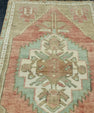 Turkish Mini Rug Oriental Hand Knotted Vintage Rug 1'5" x 3'1" #16684