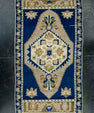 Turkish Mini Rug Oriental Hand Knotted Vintage Rug 1'11" x 3'8" #16643