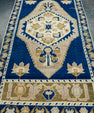 Turkish Mini Rug Oriental Hand Knotted Vintage Rug 1'11" x 3'8" #16643