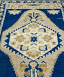 Turkish Mini Rug Oriental Hand Knotted Vintage Rug 1'11" x 3'8" #16643