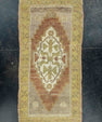 Turkish Mini Rug Oriental Hand Knotted Vintage Rug 1'7" x 3'6" #16618