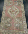 Turkish Mini Rug Oriental Hand Knotted Vintage Rug 1'8" x 3'3" #16616