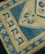 Turkish Mini Rug Oriental Hand Knotted Vintage Rug 1'10" x 3'7" #16427