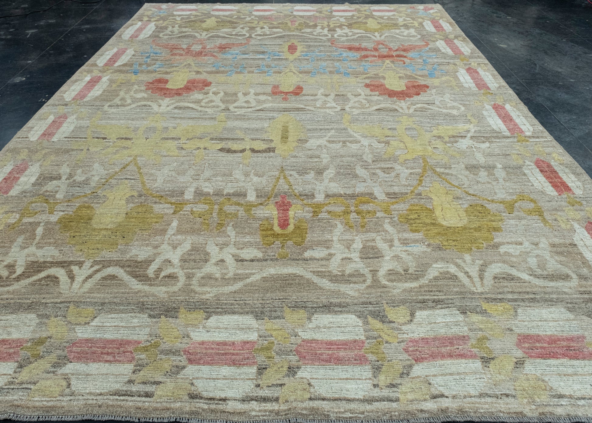 Handwoven Oushak Rug 10'2" x 14'5" #17506