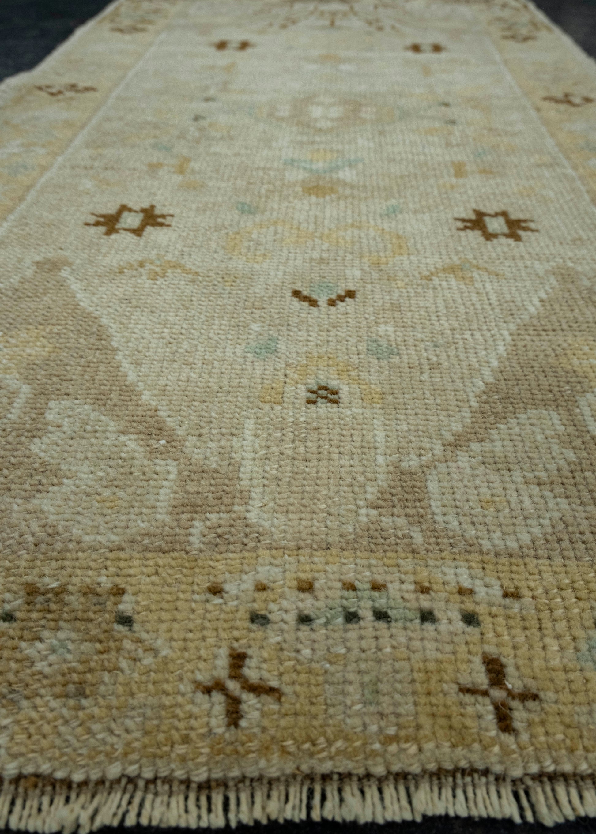 Turkish Mini Rug Oriental Hand Knotted Vintage Rug 1'7" x 2'10" #16461