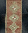 Turkish Mini Rug Oriental Hand Knotted Vintage Rug 1'6" x 3'6" #16507