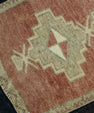Turkish Mini Rug Oriental Hand Knotted Vintage Rug 1'6" x 3'6" #16507