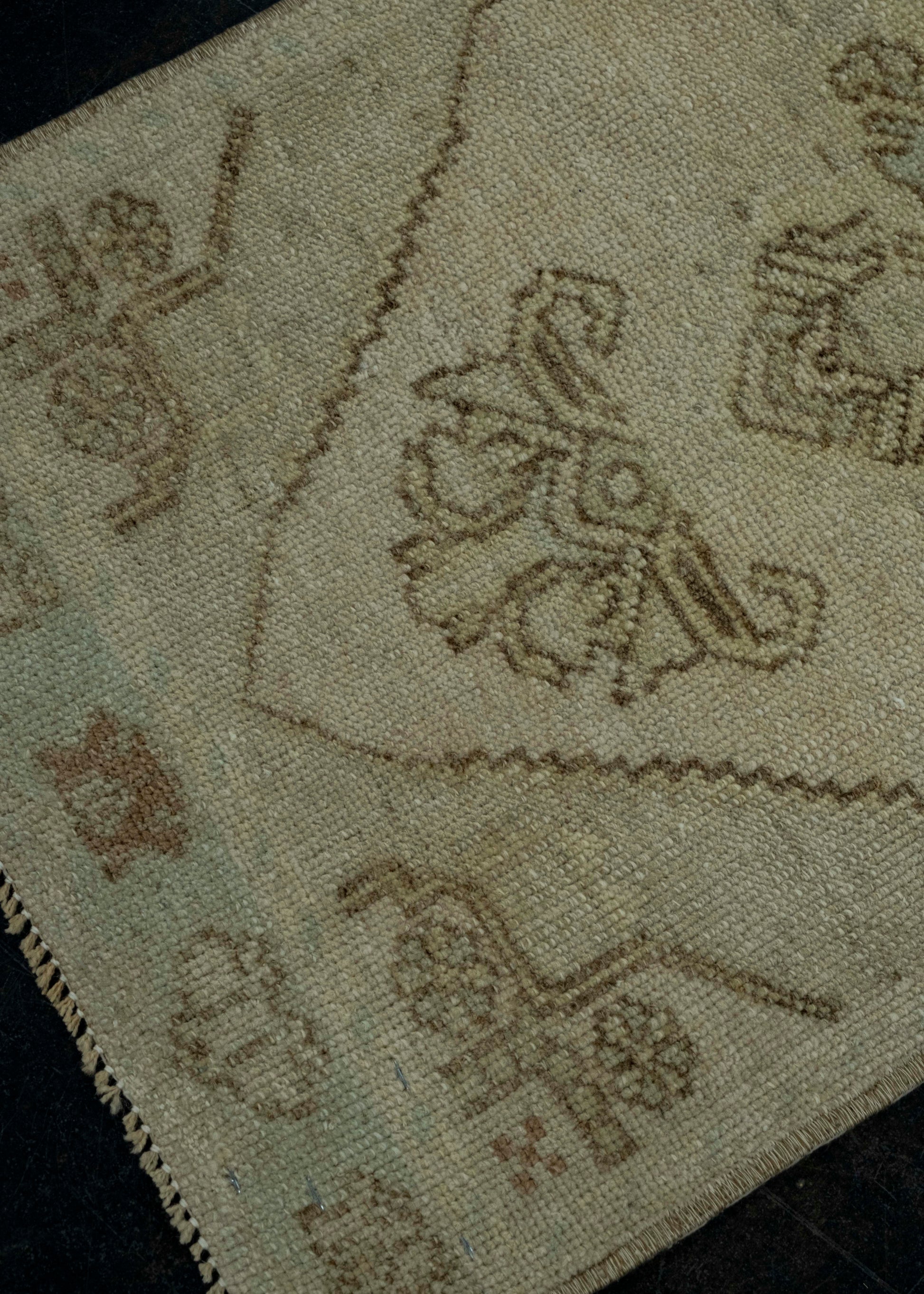 Turkish Mini Rug Oriental Hand Knotted Vintage Rug 1'6" x 3'1" #16454