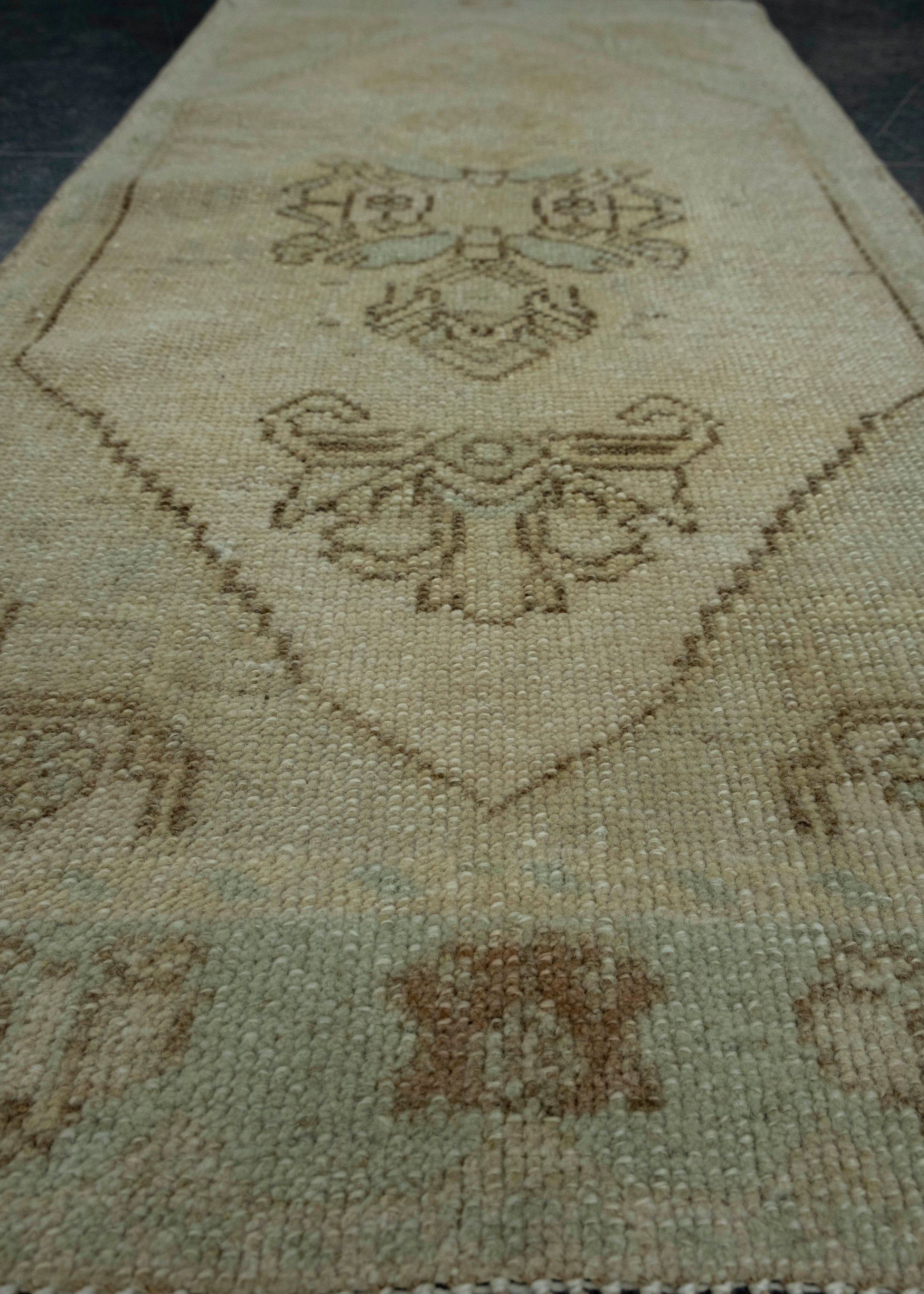 Turkish Mini Rug Oriental Hand Knotted Vintage Rug 1'6" x 3'1" #16454
