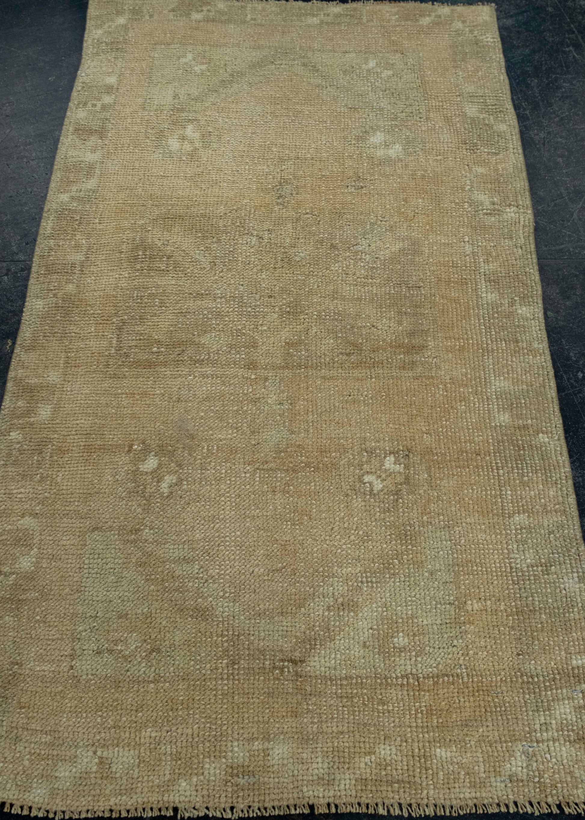 Turkish Mini Rug Oriental Hand Knotted Vintage Rug 1'9" x 3' #16431