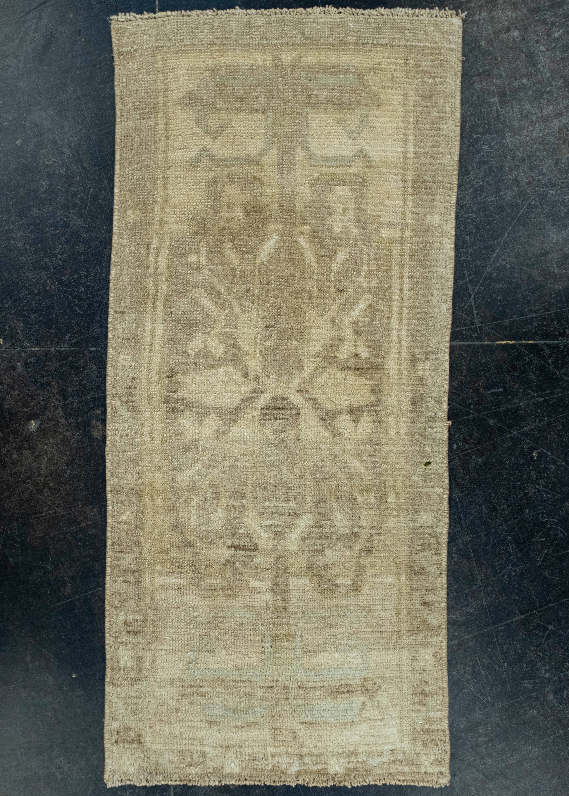 Turkish Mini Rug Oriental Hand Knotted Vintage Rug 1'6" x 3'1" #16576