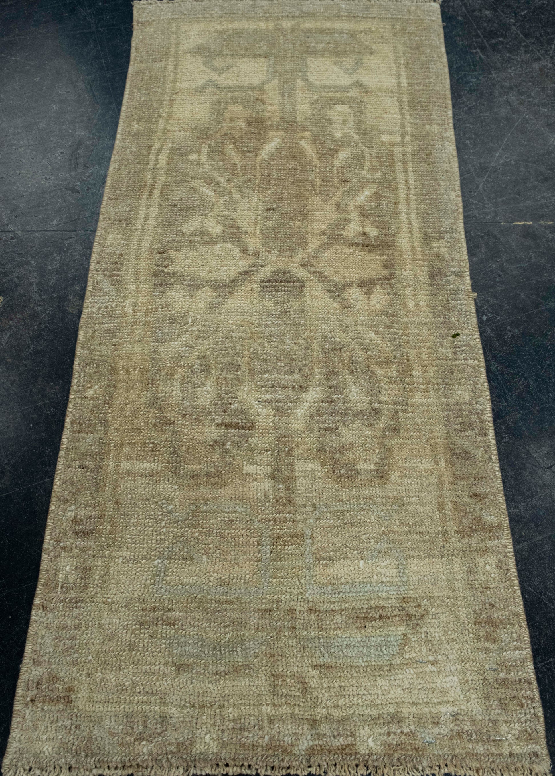 Turkish Mini Rug Oriental Hand Knotted Vintage Rug 1'6" x 3'1" #16576