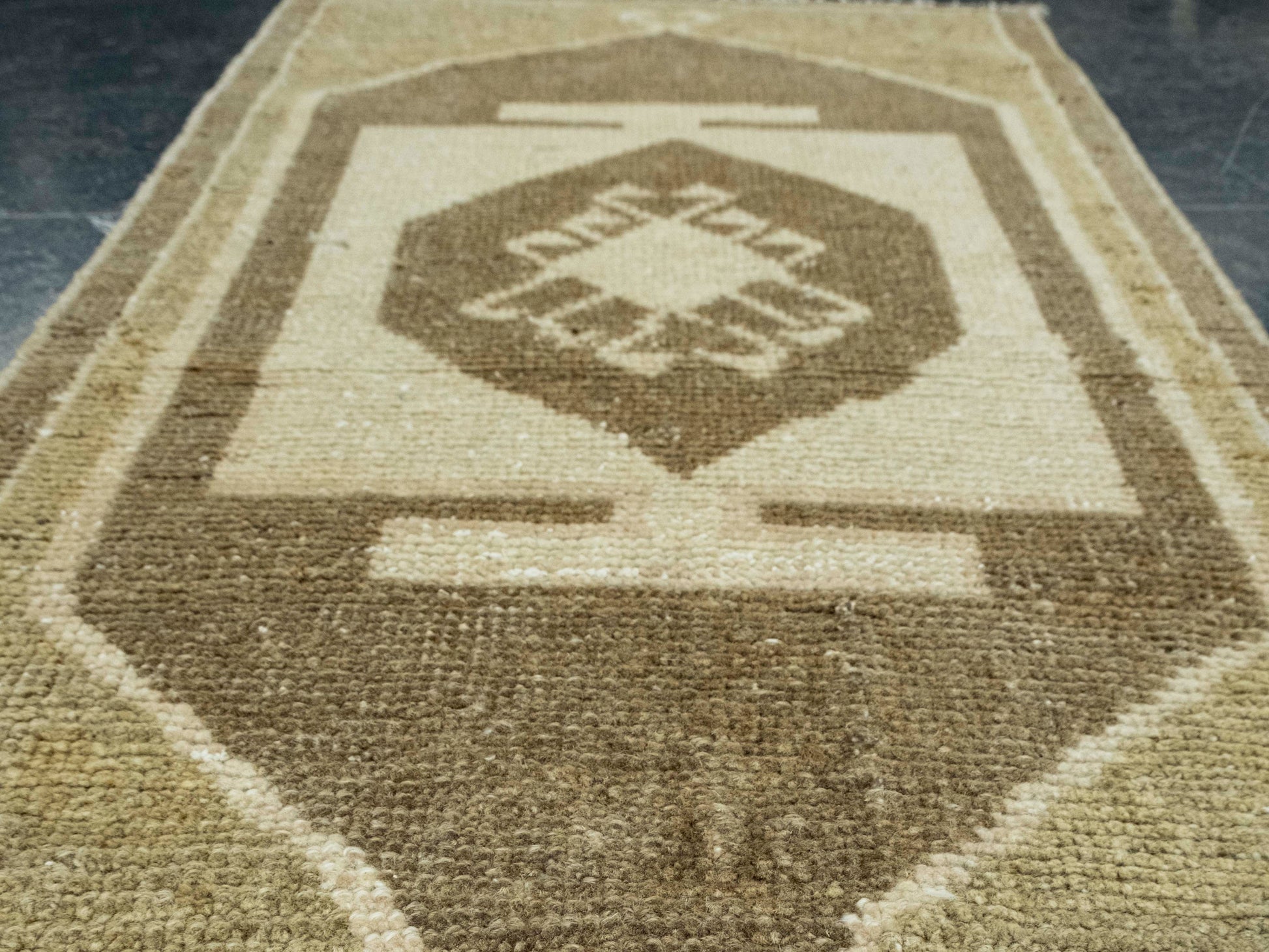 Turkish Mini Rug Oriental Hand Knotted Vintage Rug 1'6" x 3'1" #16550