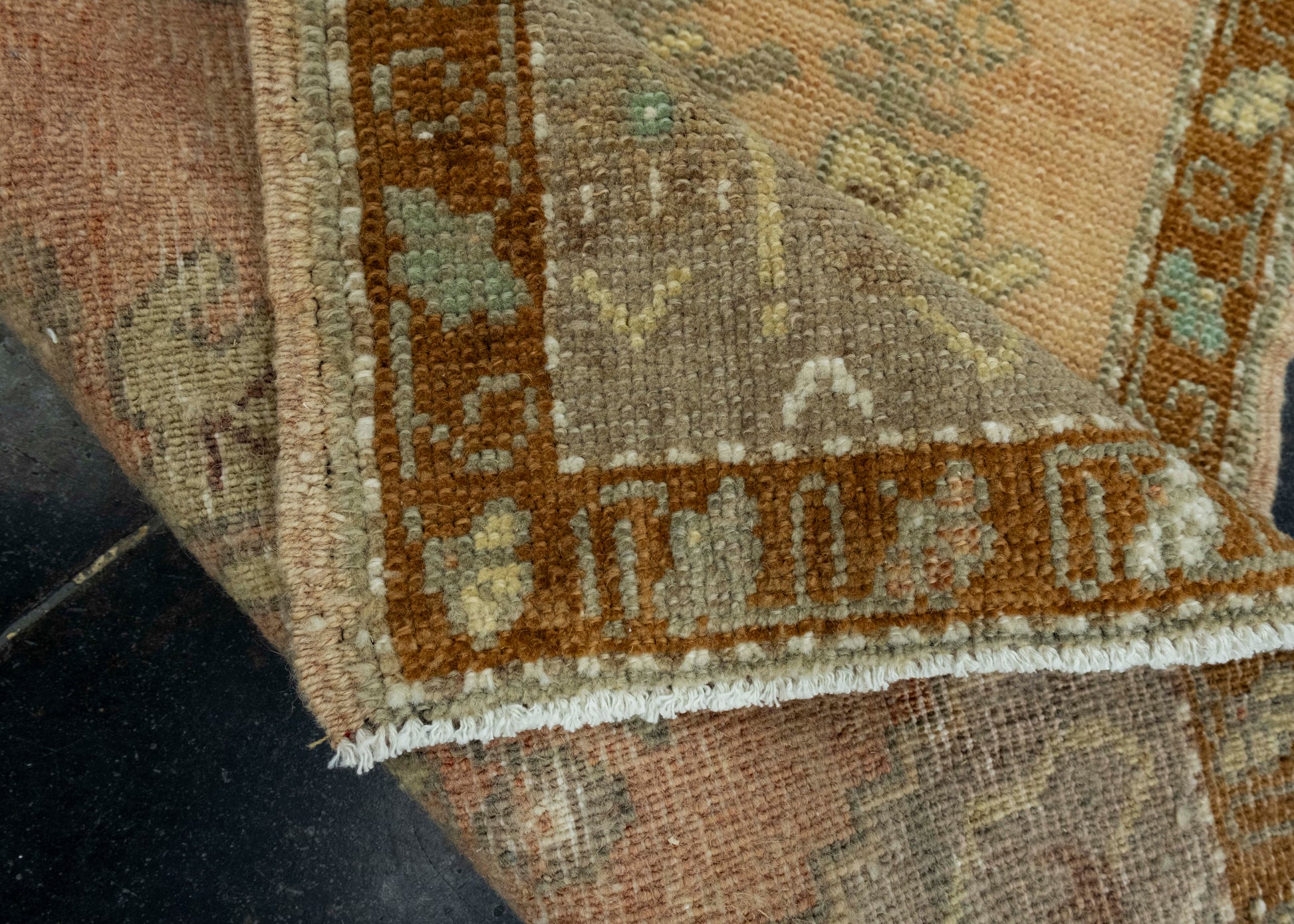 Turkish Mini Rug Oriental Hand Knotted Vintage Rug 1'7" x 2'10" #16528