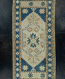 Turkish Mini Rug Oriental Hand Knotted Vintage Rug 1'9" x 3'8" #16518