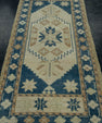 Turkish Mini Rug Oriental Hand Knotted Vintage Rug 1'9" x 3'8" #16518