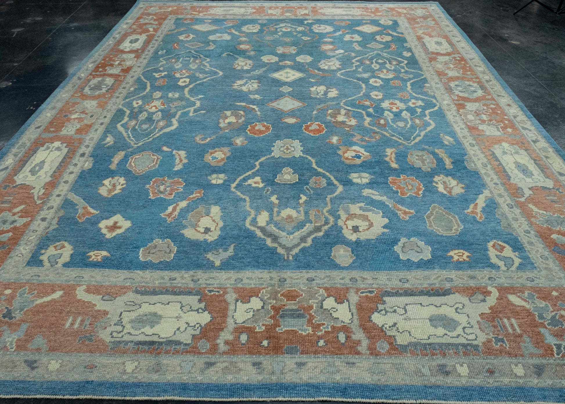 Turkish Oushak Rug 9'9" x 12'11" #18527