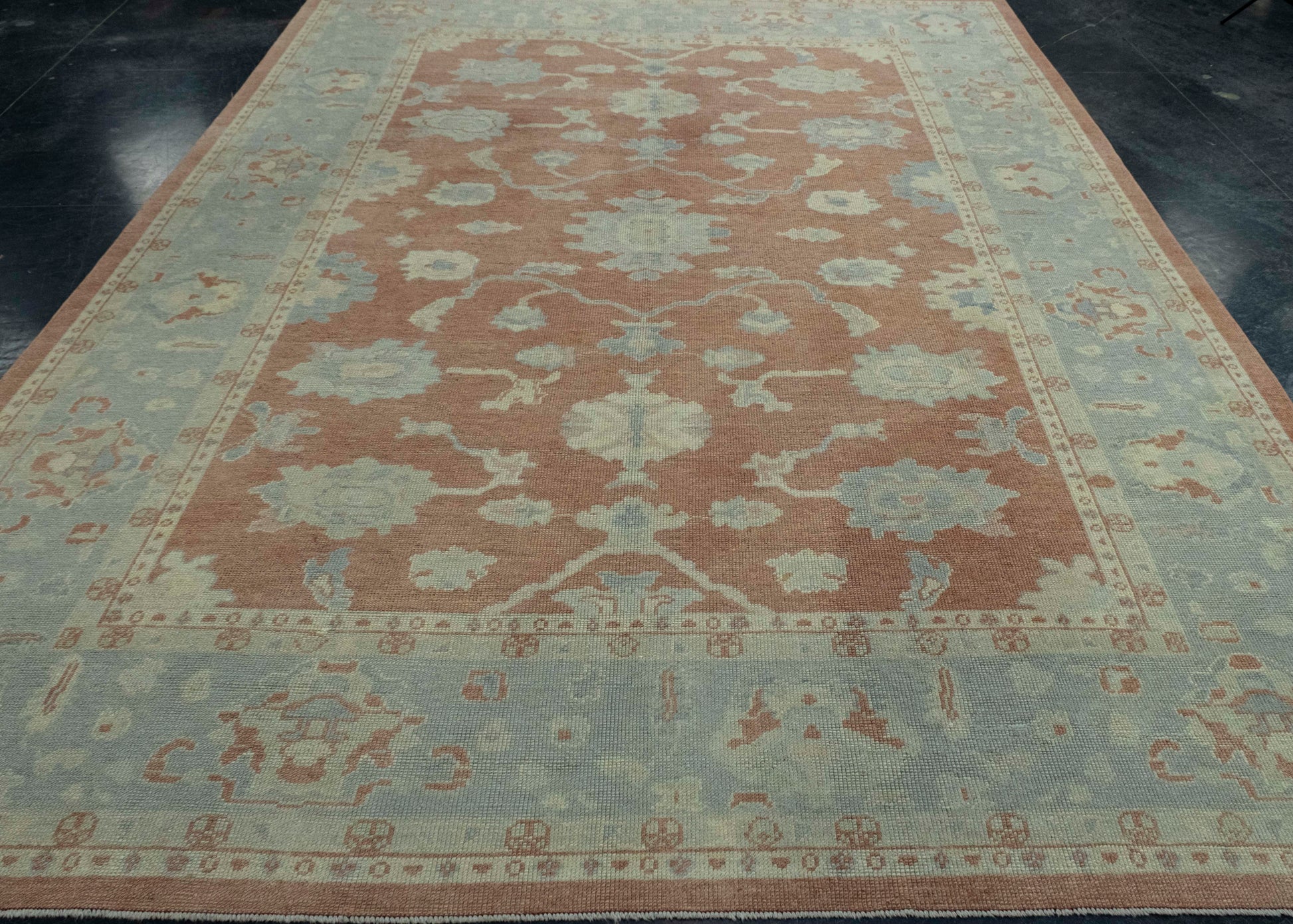 Turkish Oushak Rug 8'8" x 11'11" #18618