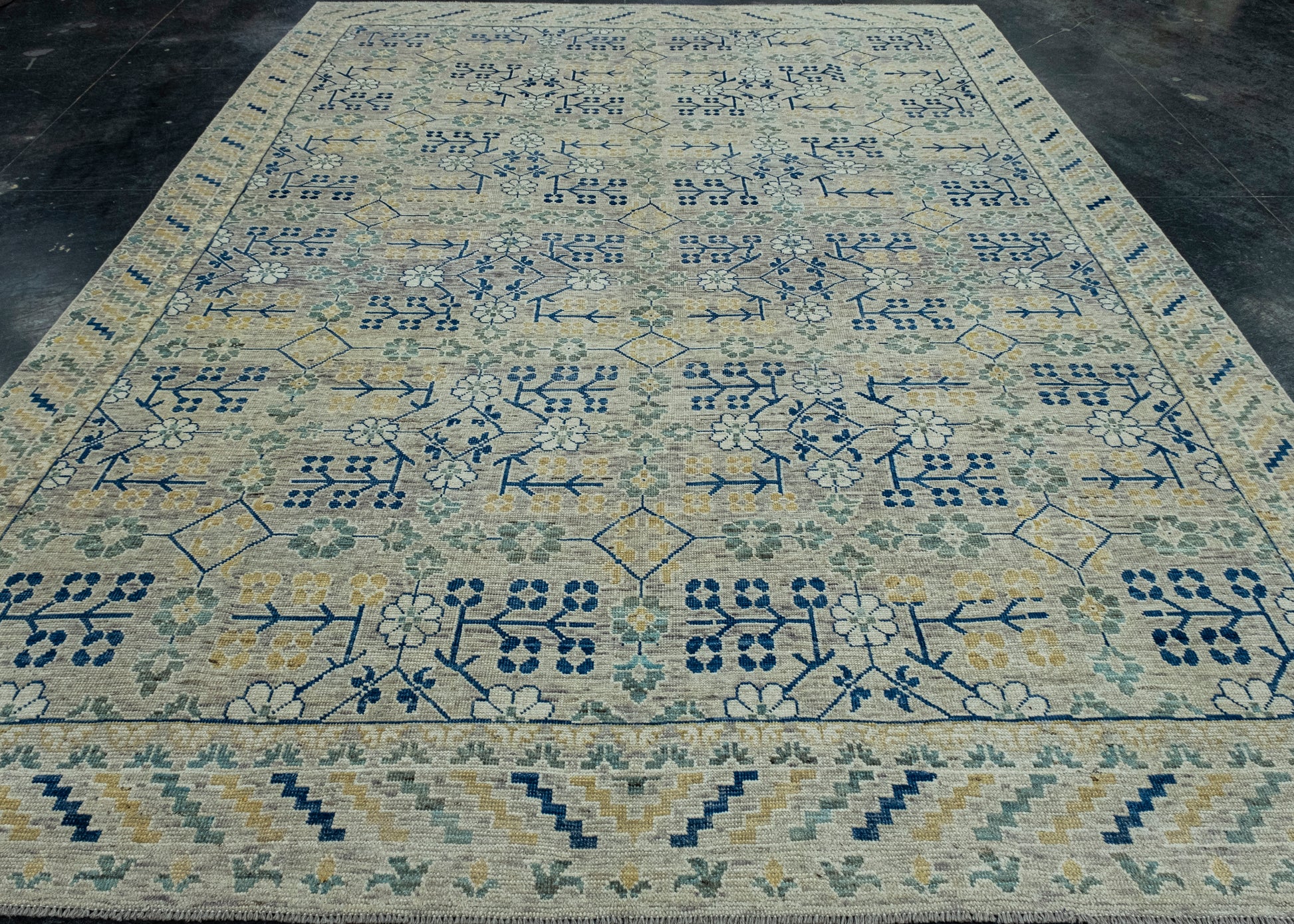 Handwoven Oushak Rug 9'1" x 12' #17507