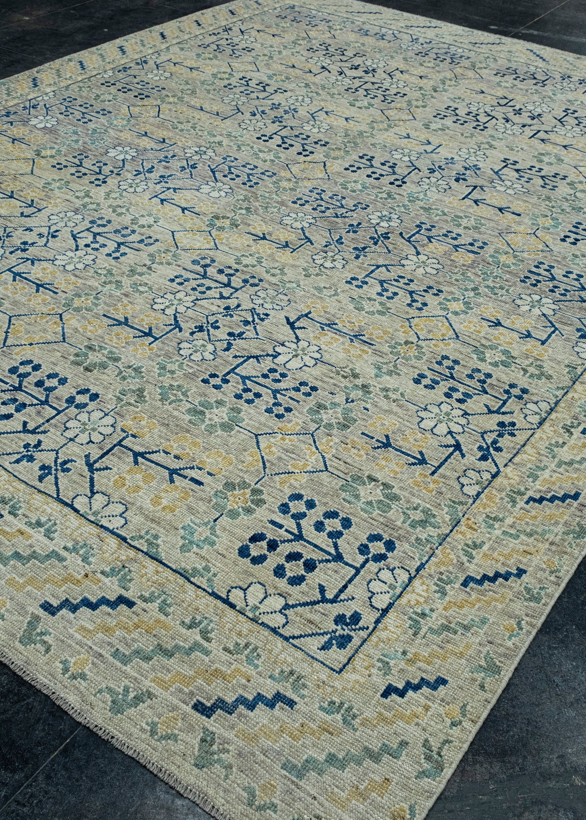 Handwoven Oushak Rug 9'1" x 12' #17507