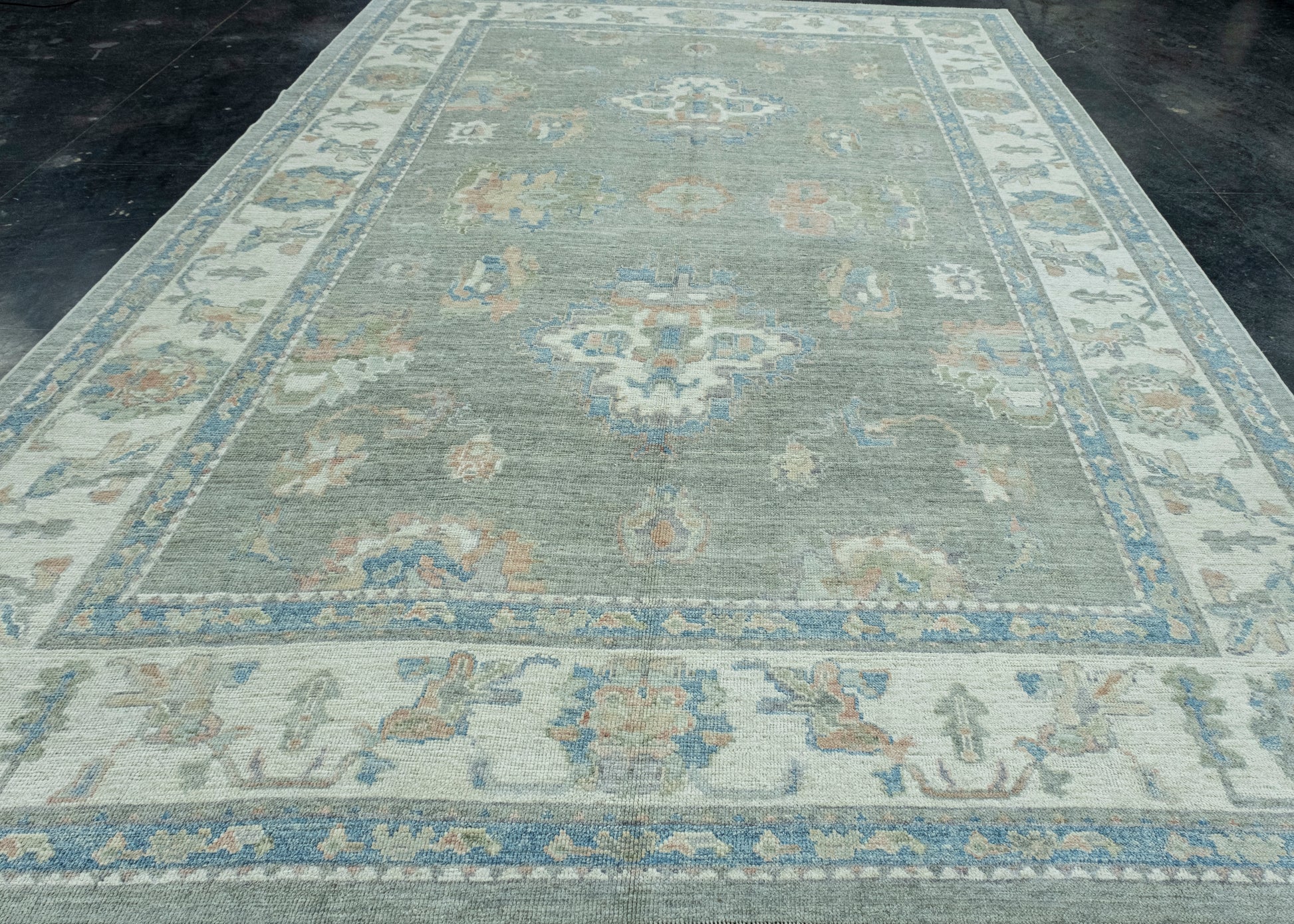 Turkish Oushak Rug 9'6" x 14' #17845