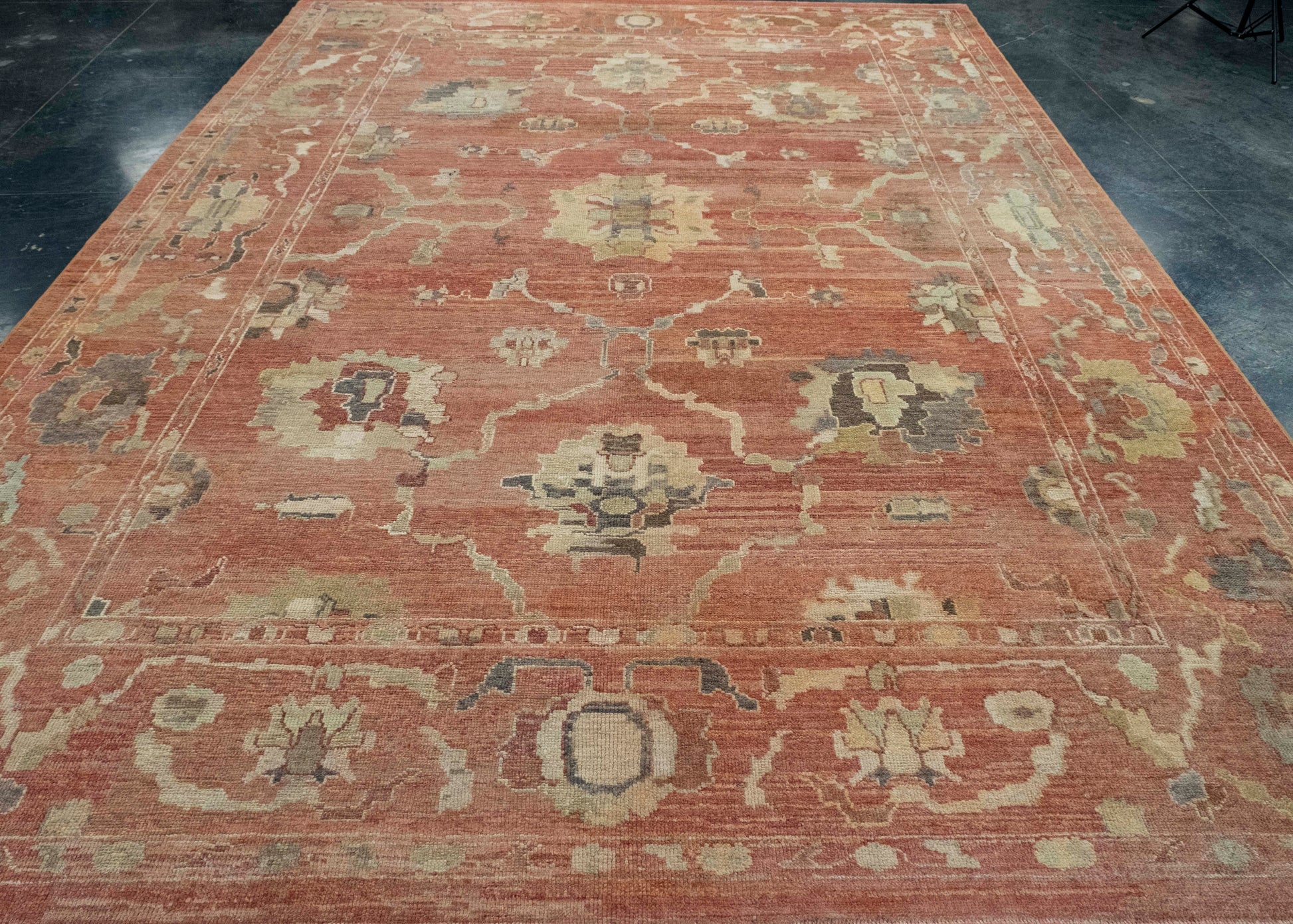 Turkish Oushak Old Wool Rug 9'4" x 13'1" #18016