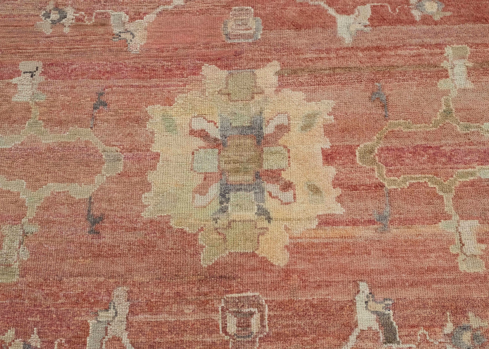 Turkish Oushak Old Wool Rug 9'4" x 13'1" #18016