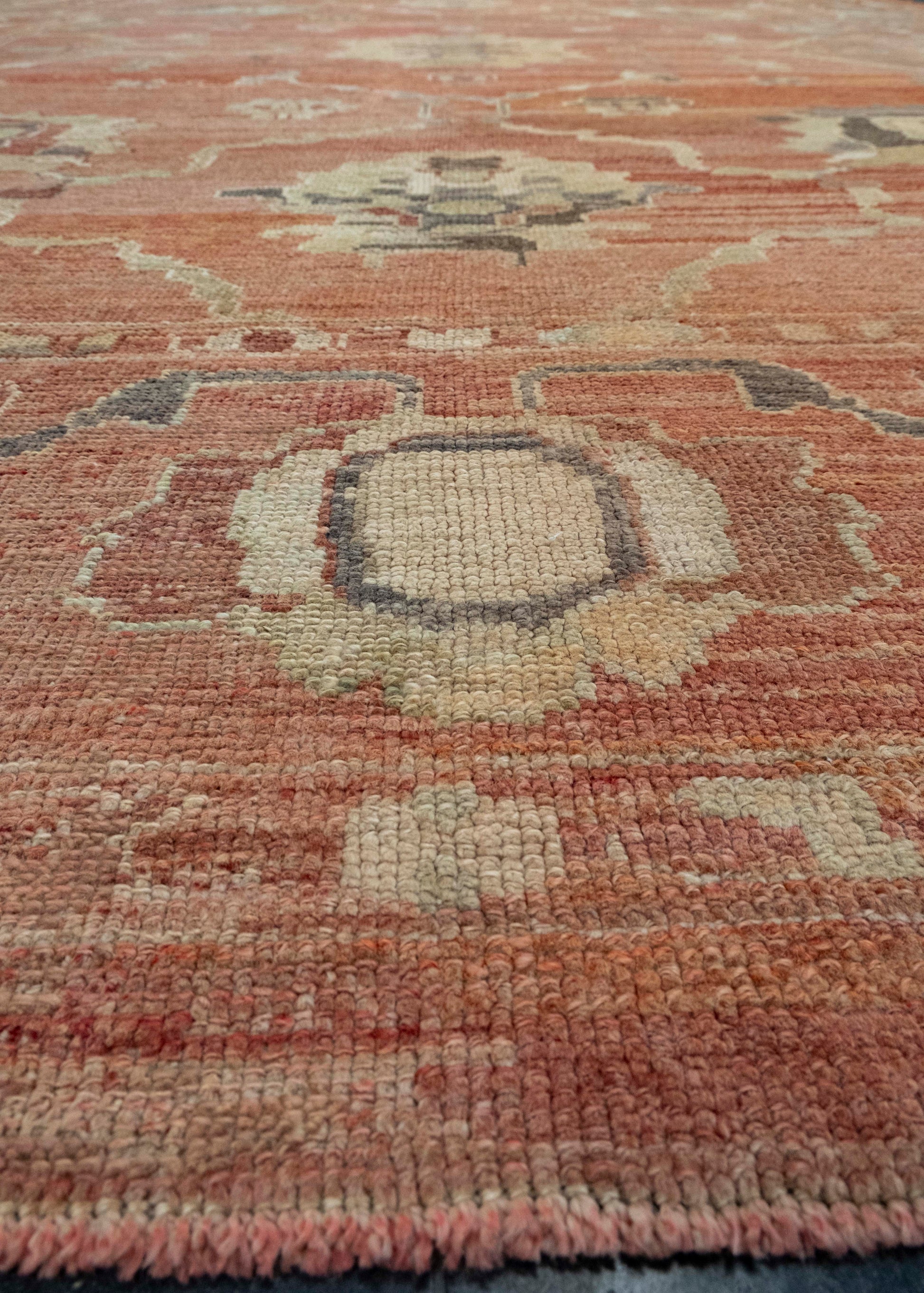Turkish Oushak Old Wool Rug 9'4" x 13'1" #18016