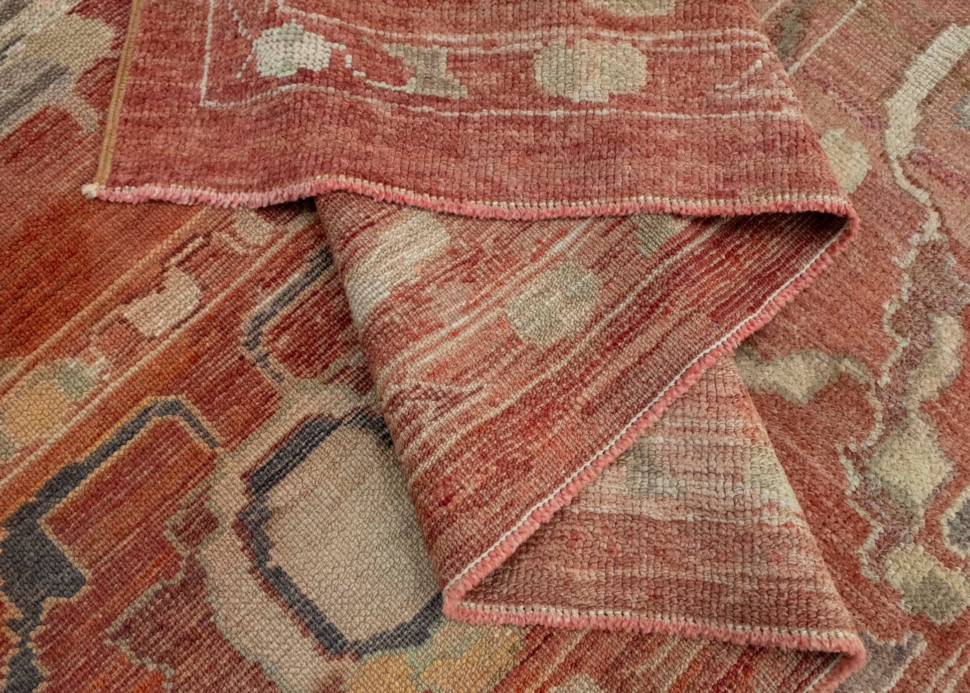 Turkish Oushak Old Wool Rug 9'4" x 13'1" #18016