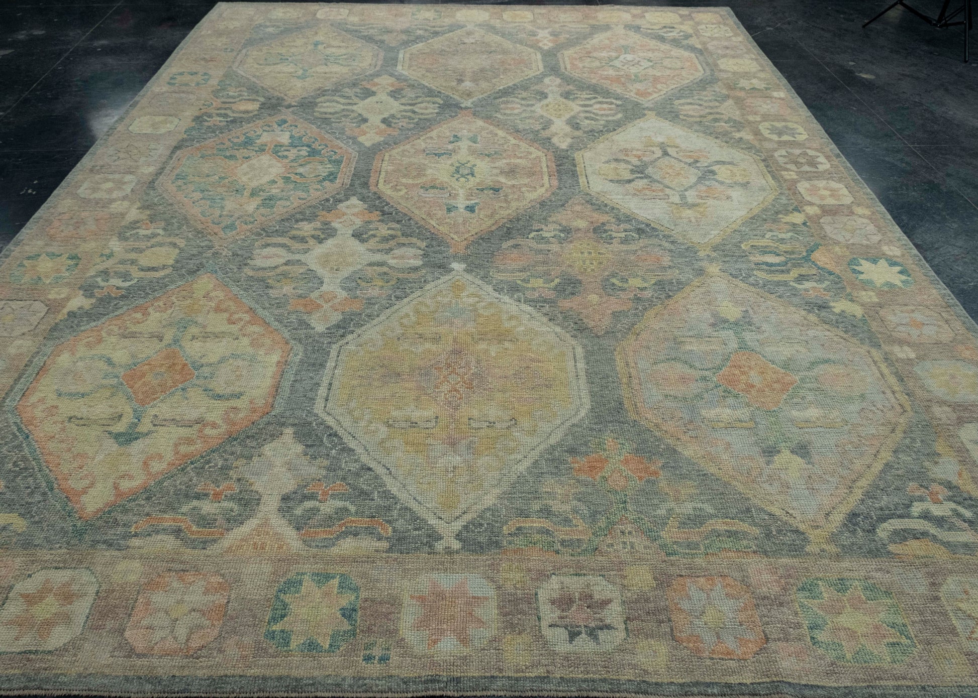 Turkish Oushak Rug 9'5" x 12'9" #18637