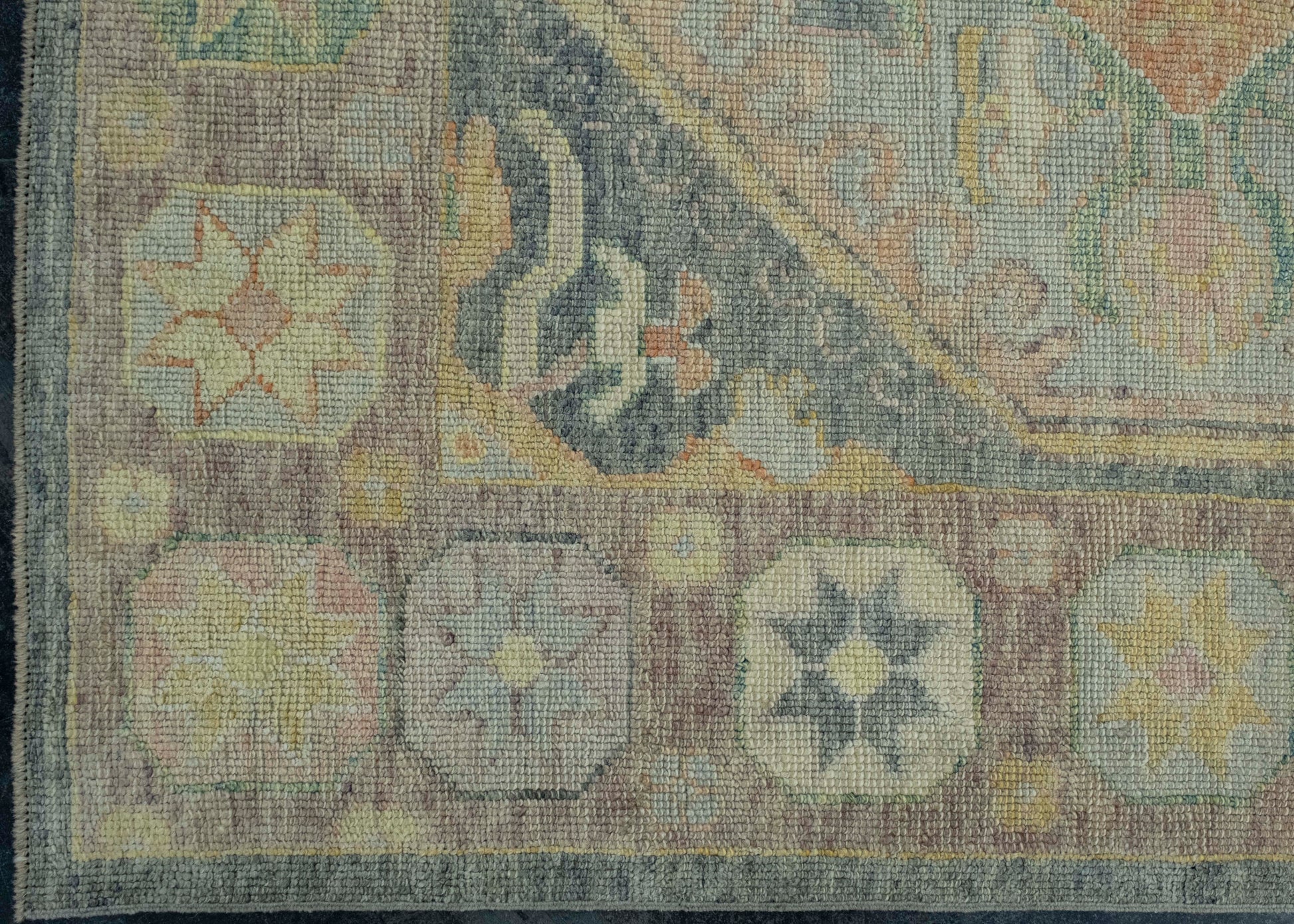 Turkish Oushak Rug 9'5" x 12'9" #18637