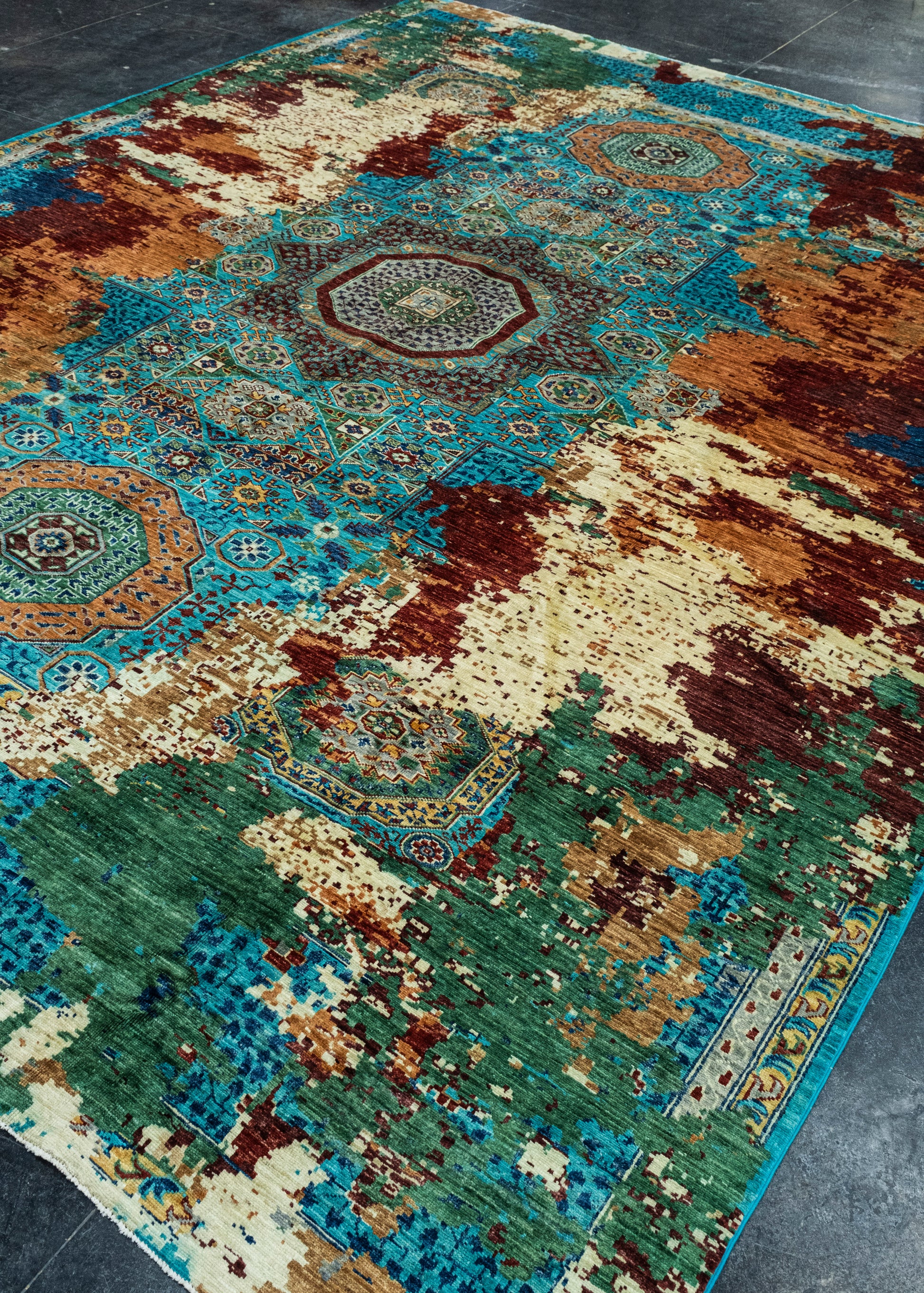 Oriental Hand Knotted Rug 9'2" x 11'9" #17805