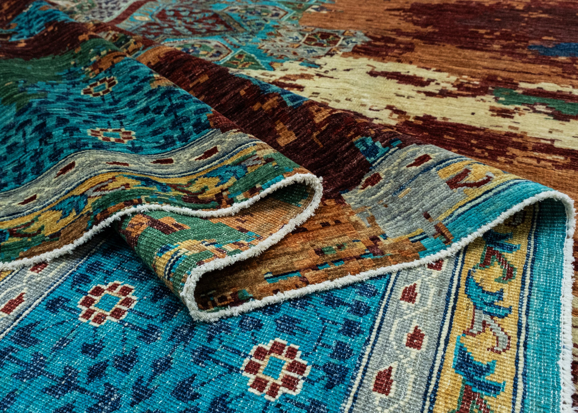 Oriental Hand Knotted Rug 9'2" x 11'9" #17805
