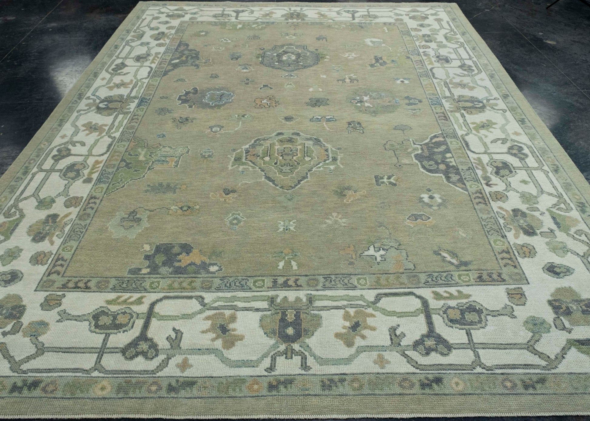 Turkish Oushak Rug 8'10" x 11'4" #18075